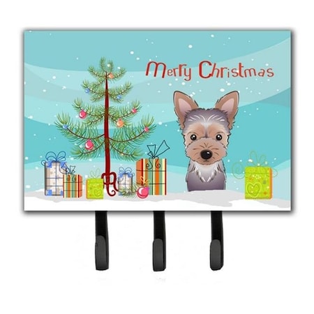 Carolines Treasures Carolines Treasures BB1604TH68 Christmas Tree & Yorkie Puppy Leash or Key Holder BB1604TH68